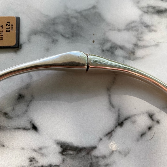 NWT Uno de 50 Helena Leaf Silver Collar Necklace - Picture 10 of 14